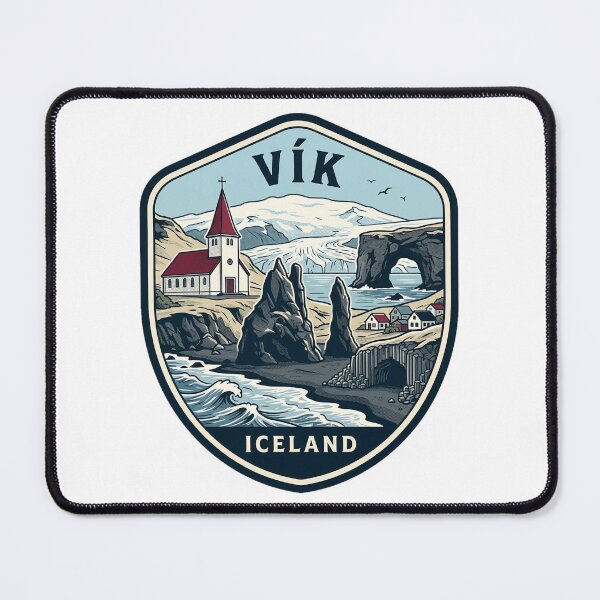 Item preview, Vik Iceland Reynisfjara Black Sand Beach Badge designed and sold by k3rstman1.