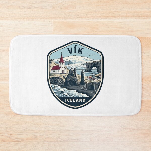 Item preview, Vik Iceland Reynisfjara Black Sand Beach Badge designed and sold by k3rstman1.