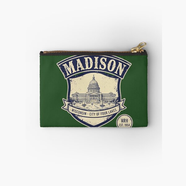 Item preview, Madison Wisconsin City of Four Lakes Vintage Shield designed and sold by Normandy Road Heritage.