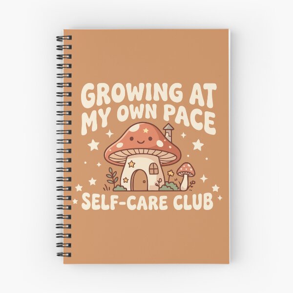 Item preview, Growing At My Own Pace Self Care Club Mushroom House designed and sold by Amir Faysal.