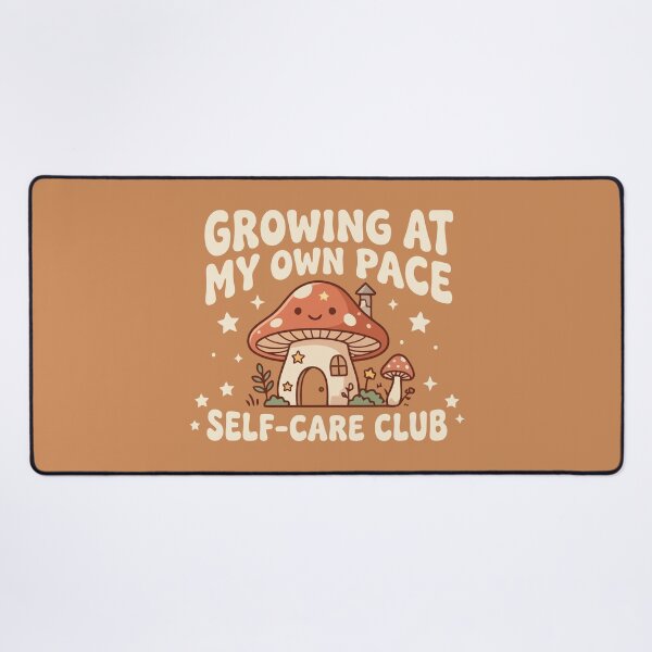 Item preview, Growing At My Own Pace Self Care Club Mushroom House designed and sold by Amir Faysal.