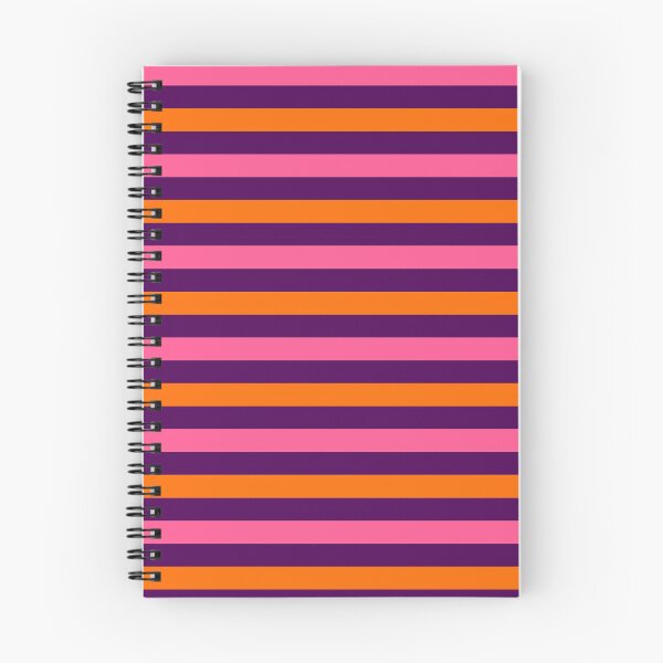 Item preview, Orange And Pink Stripes Design Purple  designed and sold by PatternTitan.