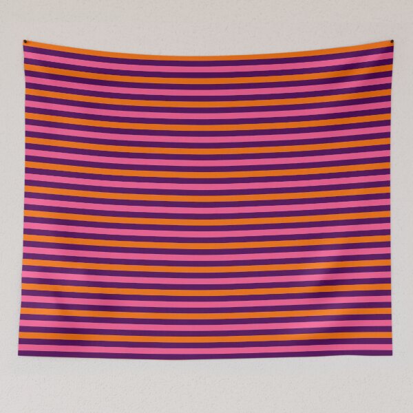 Item preview, Orange And Pink Stripes Design Purple designed and sold by PatternTitan.