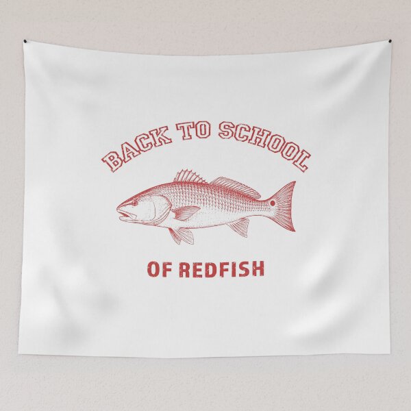 Item preview, Back to School of Redfish - Fishing Apparel designed and sold by PrintAtelier.