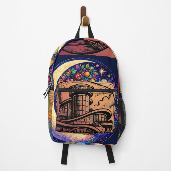 Item preview, Celestial Fruit Moon and Futuristic Architecture Collage designed and sold by suha-art.