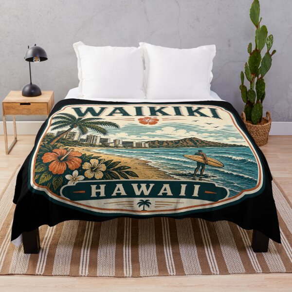 Item preview, Waikiki - Hawaii designed and sold by GoodOldVintage.