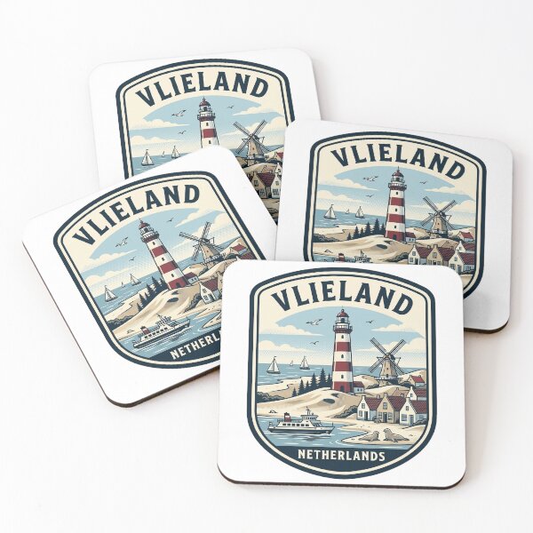 Item preview, Vintage Vlieland Netherlands Coastal Travel Badge designed and sold by k3rstman1.