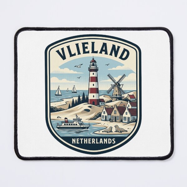 Item preview, Vintage Vlieland Netherlands Coastal Travel Badge designed and sold by k3rstman1.