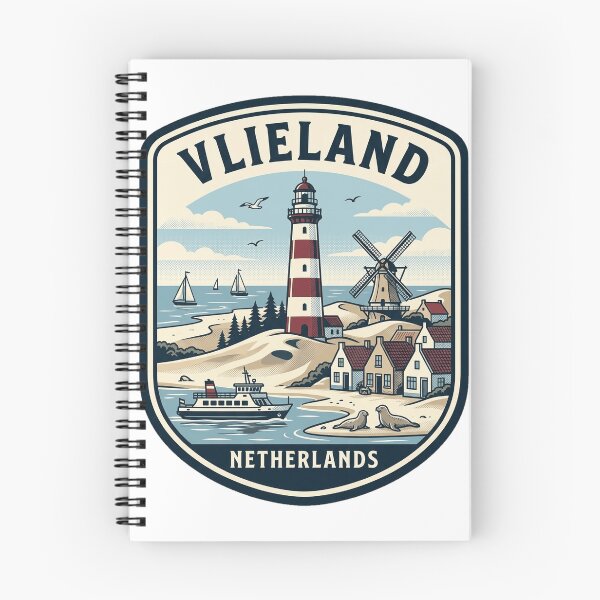 Item preview, Vintage Vlieland Netherlands Coastal Travel Badge designed and sold by k3rstman1.