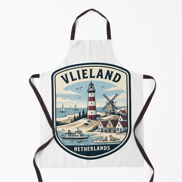 Item preview, Vintage Vlieland Netherlands Coastal Travel Badge designed and sold by k3rstman1.