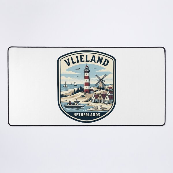 Item preview, Vintage Vlieland Netherlands Coastal Travel Badge designed and sold by k3rstman1.