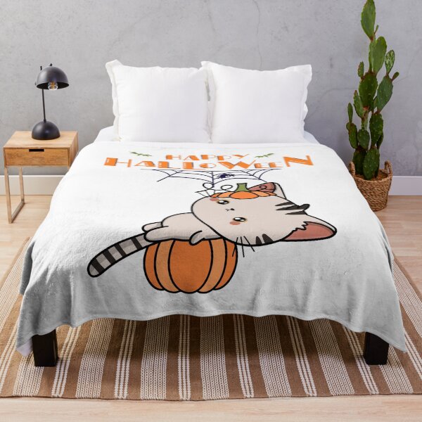 Item preview, Cute Halloween Pumpkin Cat designed and sold by Sela Art .