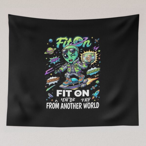 Item preview, FIT ON Space Alien Delivery – Funny Alien Cosmic Delivery T-Shirt designed and sold by Fit On.