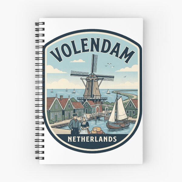Item preview, Vintage Volendam Netherlands Dutch Windmill Travel Badge designed and sold by k3rstman1.