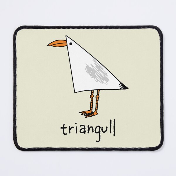 Item preview, Triangull Triangle Seagull Bird Pun Funny Geometric Sea Gull Cute Animal Wordplay Clever Math Joke designed and sold by modoodles357.