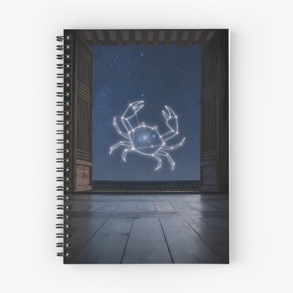 Item preview, Cancer Constellation over a Traditional Hanok: Celestial Embrace of Starlight | Fine Art Print designed and sold by SOOstudio73.