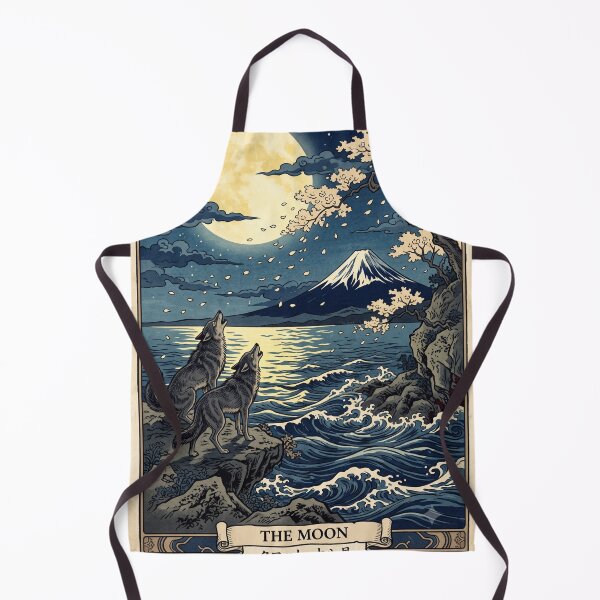 Item preview, XVIII The Moon Tarot Card Japanese Art designed and sold by Ada’s Mystic Atelier .