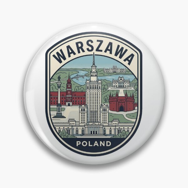 Item preview, Warszawa Poland Vintage Travel Badge designed and sold by k3rstman1.