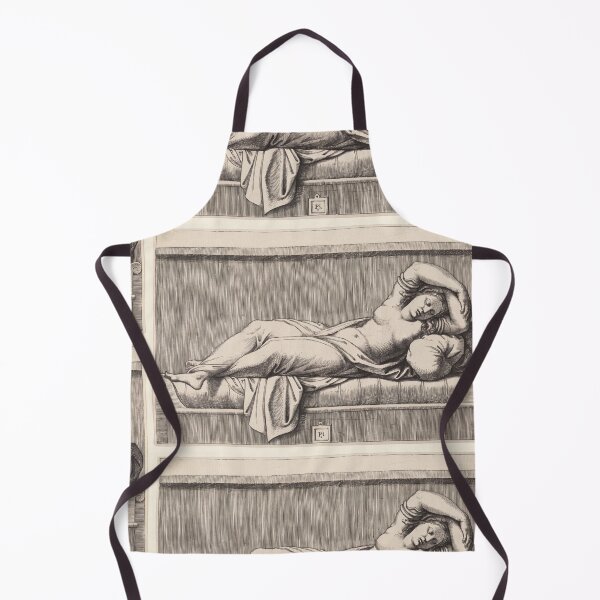 Item preview, Reclining Sleeping Woman Renaissance Engraving designed and sold by artofuniverse.