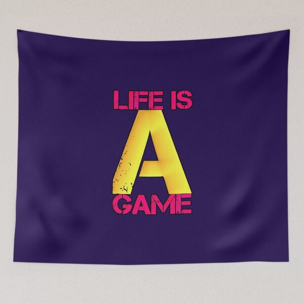 Item preview, Life Is A Game | Typographic Design A designed and sold by AstronautMerch.