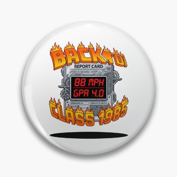 Item preview, Back To Class 1985 Report Card 88 MPH GPA 4.0 designed and sold by Rare By Hero.