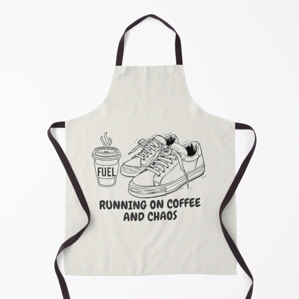 Item preview, Running On Coffee And Chaos Funny Coffee Lover Runner designed and sold by Joshbrowny.