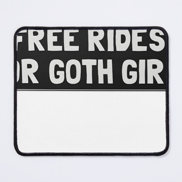 Item preview, Free Rides For Goth Girls - Vintage Sign Aesthetic designed and sold by OH-MY-GOTH.