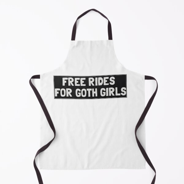 Item preview, Free Rides For Goth Girls - Vintage Sign Aesthetic designed and sold by OH-MY-GOTH.