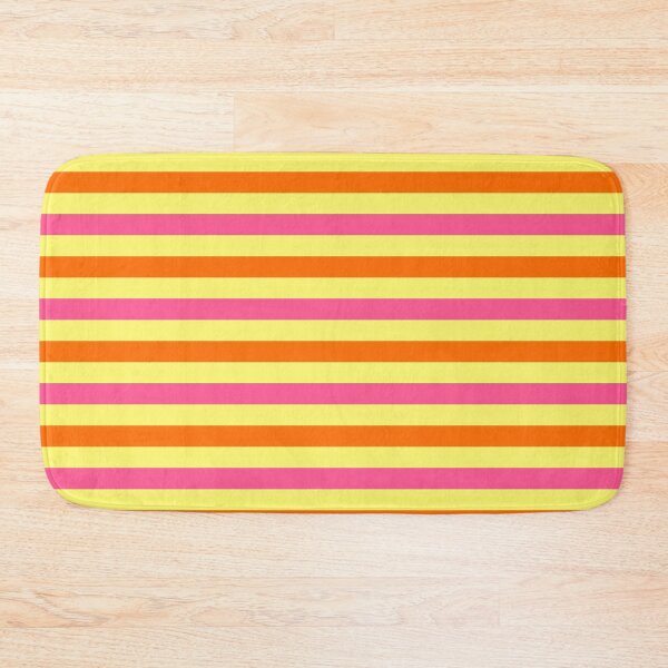 Item preview, Orange And Pink Stripes Design Yellow  designed and sold by PatternTitan.