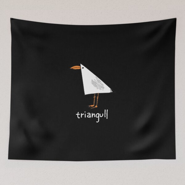 Item preview, Triangull Triangle Seagull Bird Pun Funny Geometric Sea Gull Cute Animal Wordplay Clever Math Joke 2 designed and sold by modoodles357.