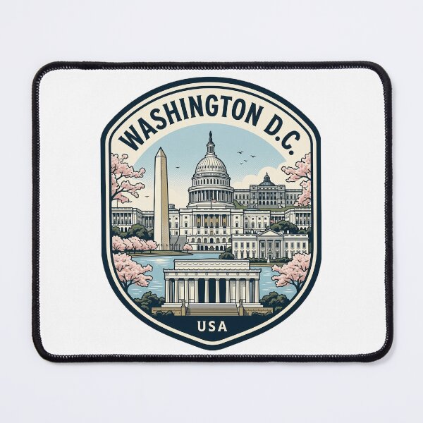 Item preview, Washington DC Cherry Blossom Landmark Badge designed and sold by k3rstman1.