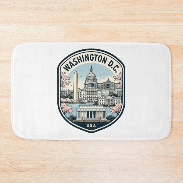Item preview, Washington DC Cherry Blossom Landmark Badge designed and sold by k3rstman1.