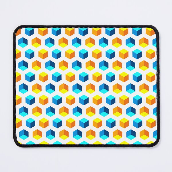 Item preview, Illustration with hexagons and cubes designed and sold by RizikCat.