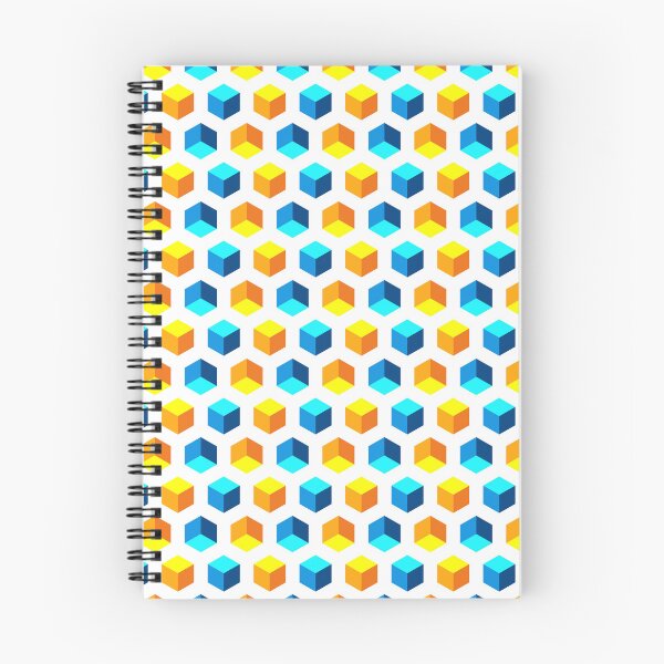Item preview, Illustration with hexagons and cubes designed and sold by RizikCat.