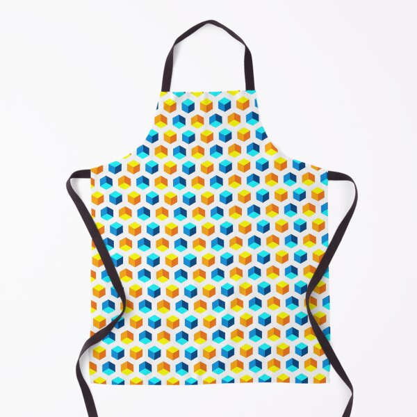 Item preview, Illustration with hexagons and cubes designed and sold by RizikCat.