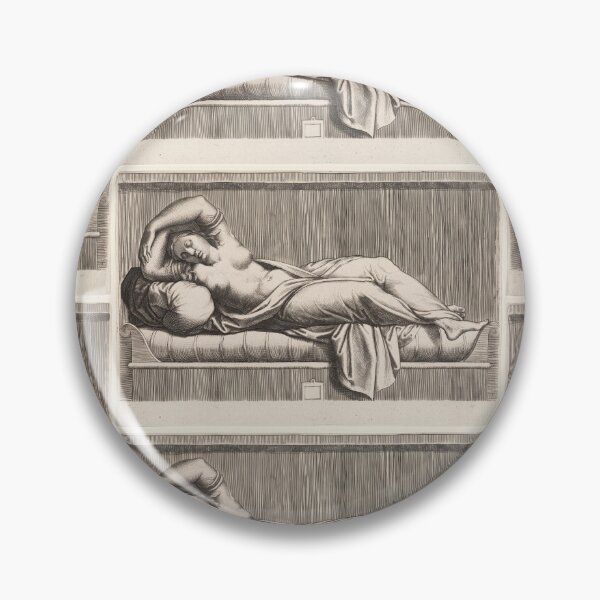Item preview, Reclining Sleeping Nude Classical Engraving designed and sold by artofuniverse.