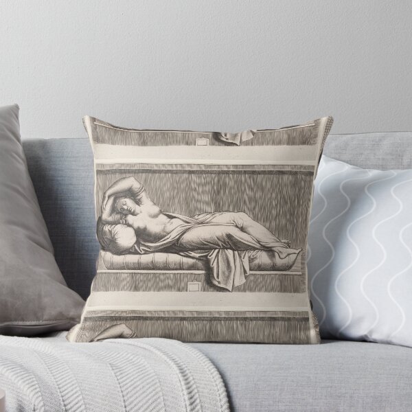 Item preview, Reclining Sleeping Nude Classical Engraving designed and sold by artofuniverse.