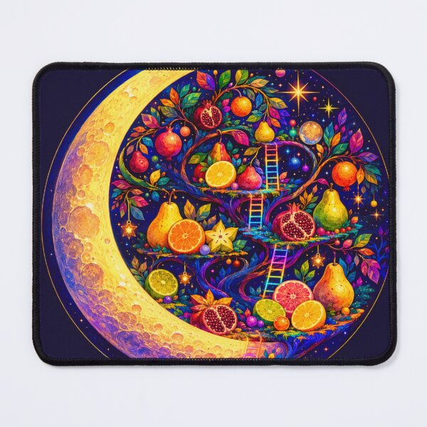 Item preview, Vibrant Crescent Moon Fruit Garden Fantasy designed and sold by suha-art.