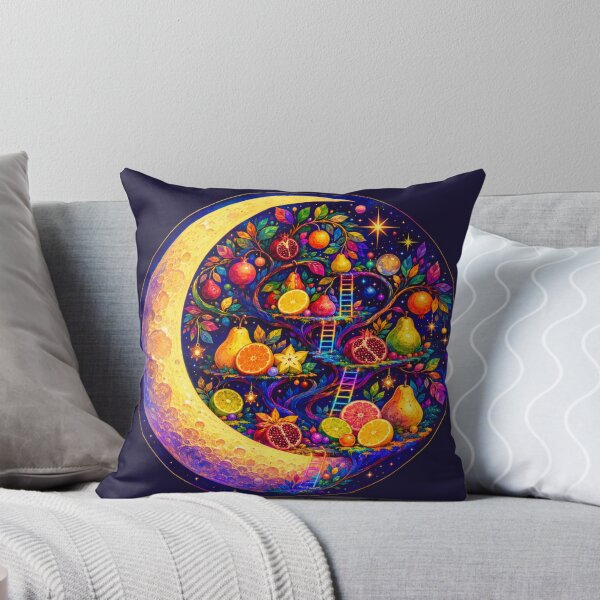 Item preview, Vibrant Crescent Moon Fruit Garden Fantasy designed and sold by suha-art.