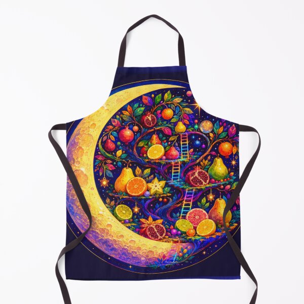 Item preview, Vibrant Crescent Moon Fruit Garden Fantasy designed and sold by suha-art.