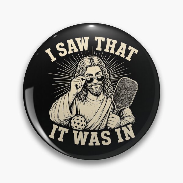 Item preview, I Saw That It Was In Funny Jesus Pickleball Player Meme designed and sold by haitrieuic96.