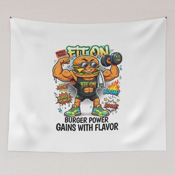 Item preview,  FIT ON Burger Fitness Boss – Funny Burger Gym Workout Streetwear T-Shirt designed and sold by Fit On.