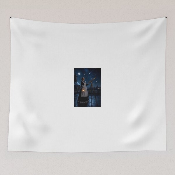 Item preview, Maid with Lantern Watching Meteor Shower designed and sold by CathryneDelamort.
