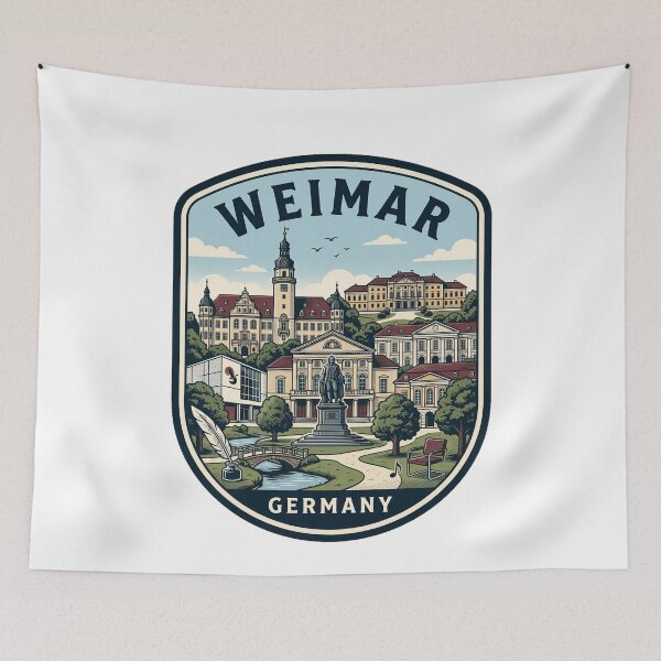 Item preview, Vintage Weimar Germany Travel Badge Landmark Scene designed and sold by k3rstman1.