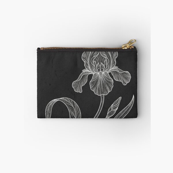 Item preview, White Chalk Iris – Botanical Scratchboard Floral Art Print – Black and White Elegant Decor designed and sold by @SHINTOSARTSTORE.