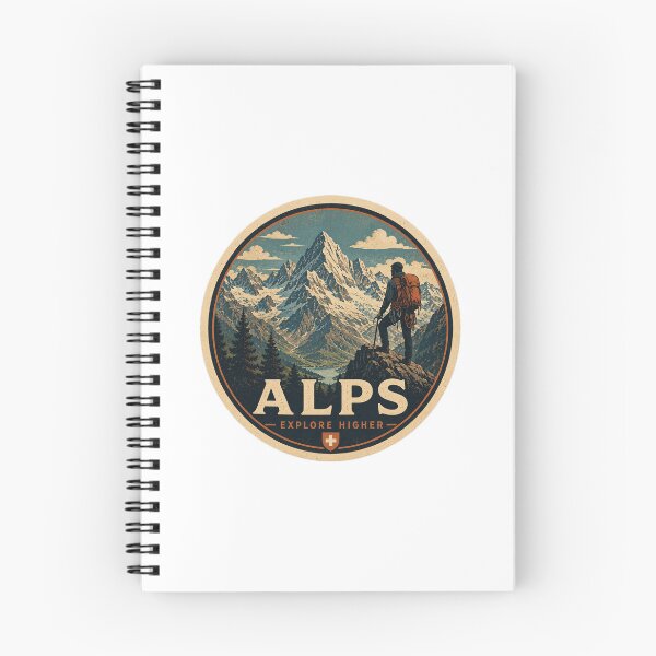 Item preview, Alps Mountains Graphic designed and sold by FanFueledStickers.