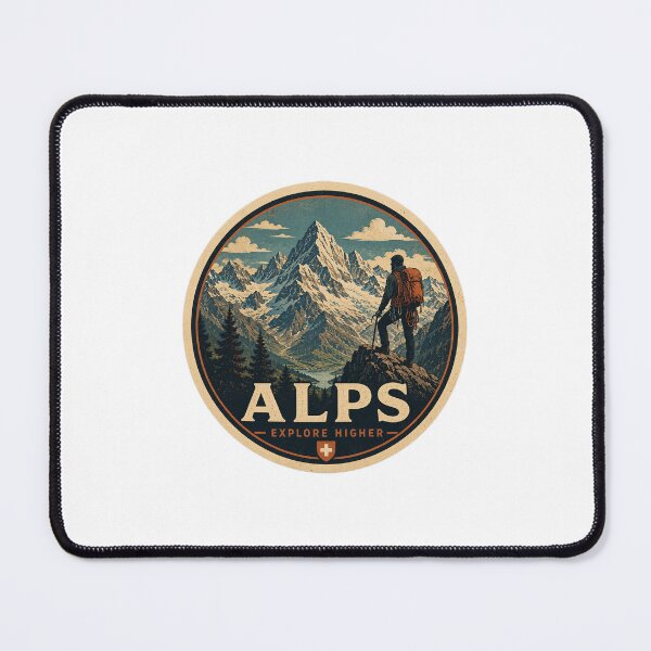 Item preview, Alps Mountains Graphic designed and sold by FanFueledStickers.