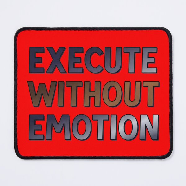 Item preview, Execute Without Emotion - Stoic Discipline Quote designed and sold by Dzblack.