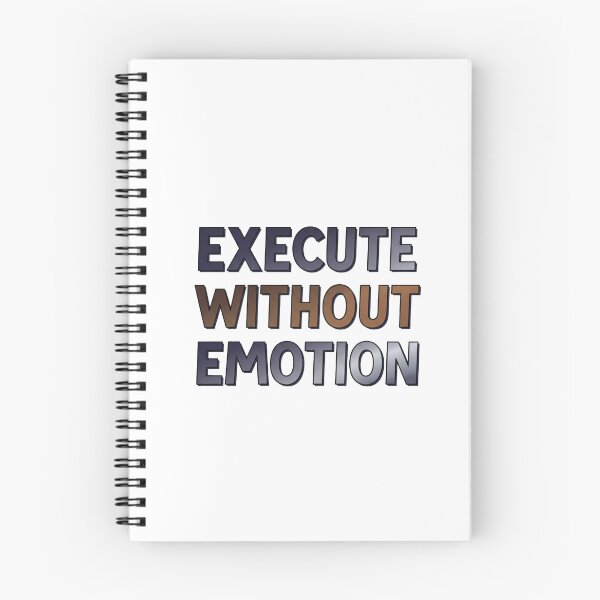 Item preview, Execute Without Emotion - Stoic Discipline Quote designed and sold by Dzblack.