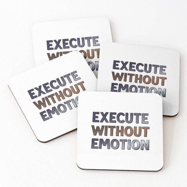 Item preview, Execute Without Emotion - Stoic Discipline Quote designed and sold by Dzblack.